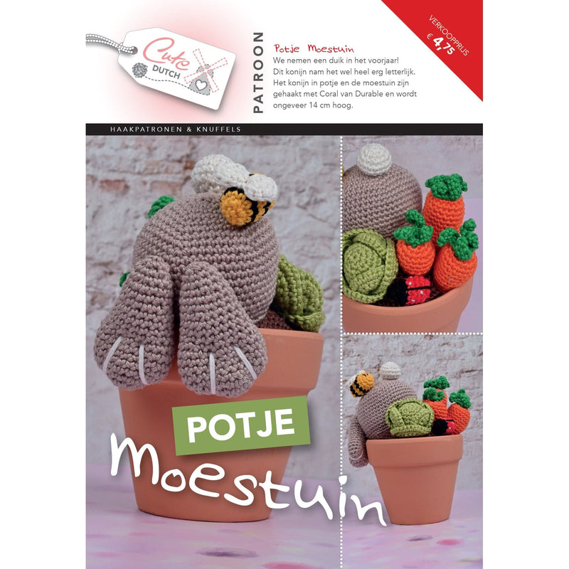 CuteDutch Uitgeverij Patroonboeken CuteDutch - Patroonboekje Potje Moestuin