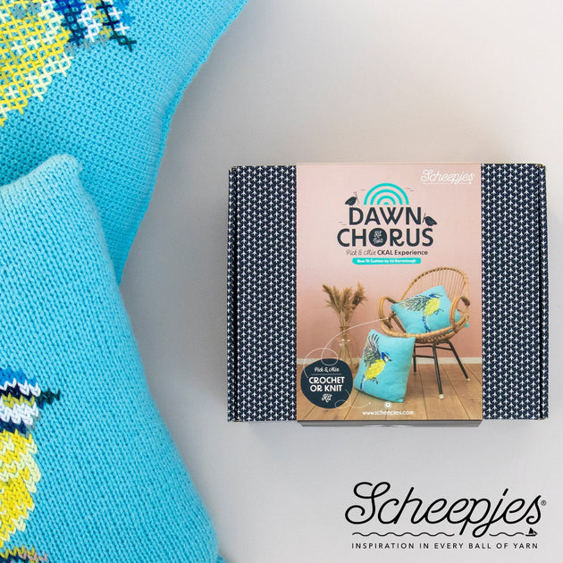 Scheepjes - Scheepjes Special Edition Dawn Choir Choose And Mix Mega Swirl CKAL Bullfinch Blanket Knitting or Crochet Kit - 1 Set