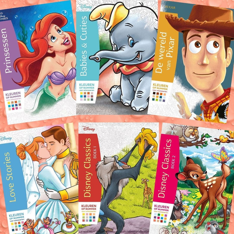 Nieuw: Disney kleurboeken (kleuren op nummer)