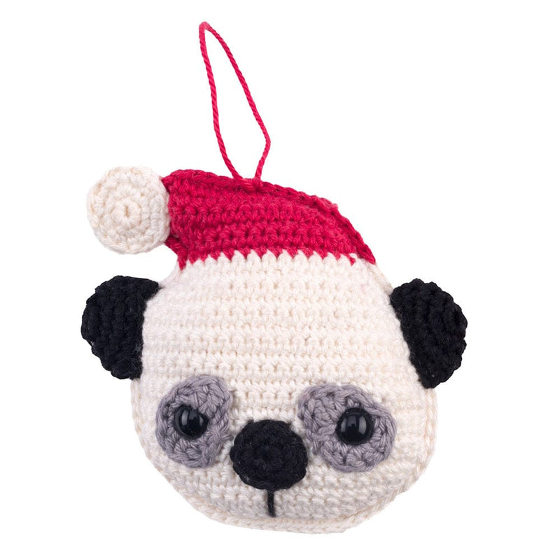 Christel Krukkert Garenpakketten Garenpakket: Kersthanger Dierenkop Panda