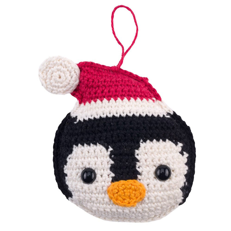 Christel Krukkert Garenpakketten Garenpakket: Kersthanger Dierenkop Pinguïn