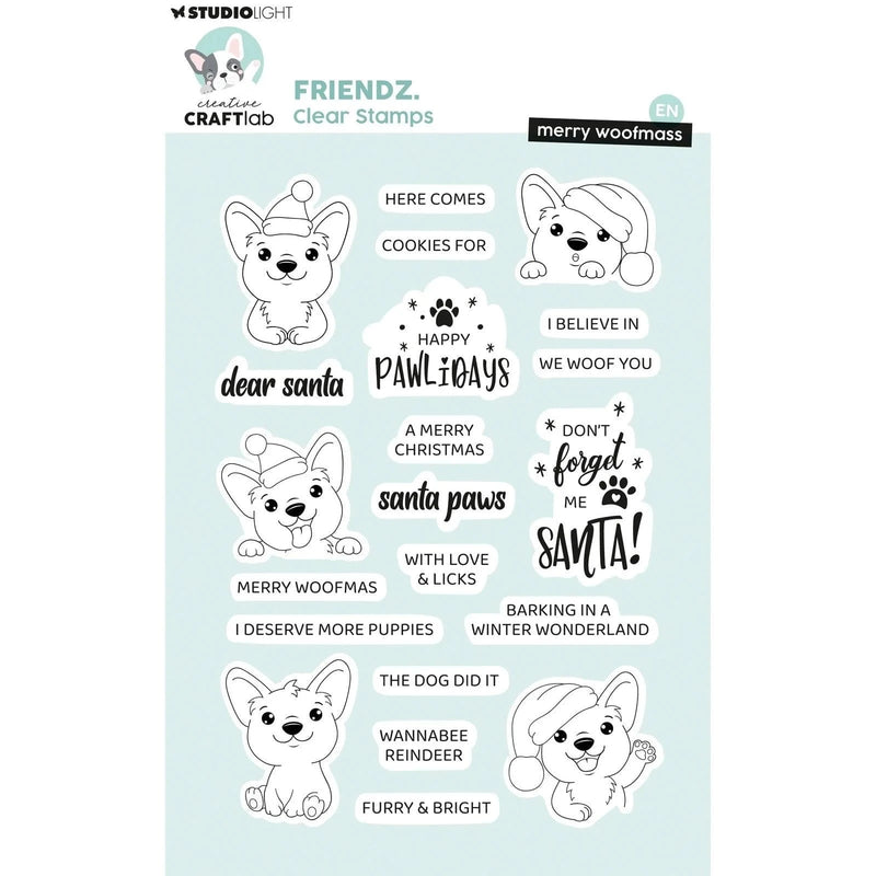 Creative Craftlab Clear Stamps Creative Craftlab - Friendz Clear stamps Merry woofmass