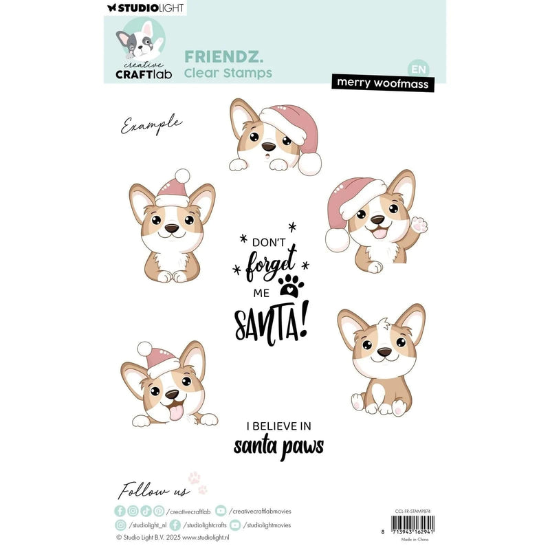 Creative Craftlab Clear Stamps Creative Craftlab - Friendz Clear stamps Merry woofmass