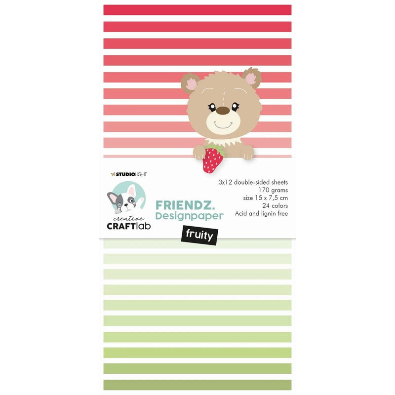 Creative Craftlab Clear Stamps Creative Craftlab - Friendz Paper Pad Mini Fruity