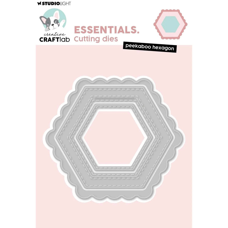 Creative Craftlab Snijmallen Creative Craftlab - Snijmal Die Peekaboo hexagon