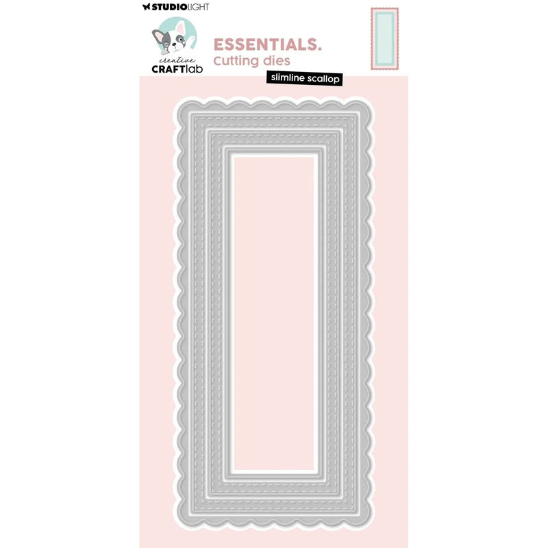 Creative Craftlab Snijmallen Creative Craftlab - Snijmal Die Slimline scallop