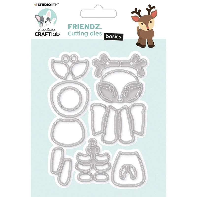 Creative Craftlab Snijmallen Creative Craftlab - Snijmal Friendz Reindeer Rudi