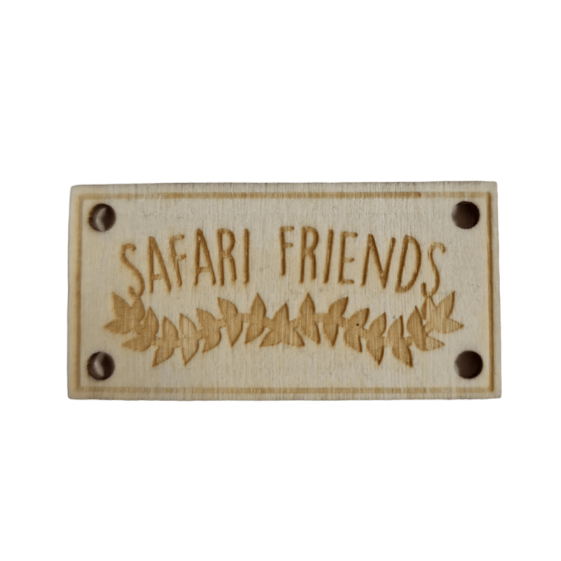Cute Creative Accessoires Ornament: Safari Friends Label