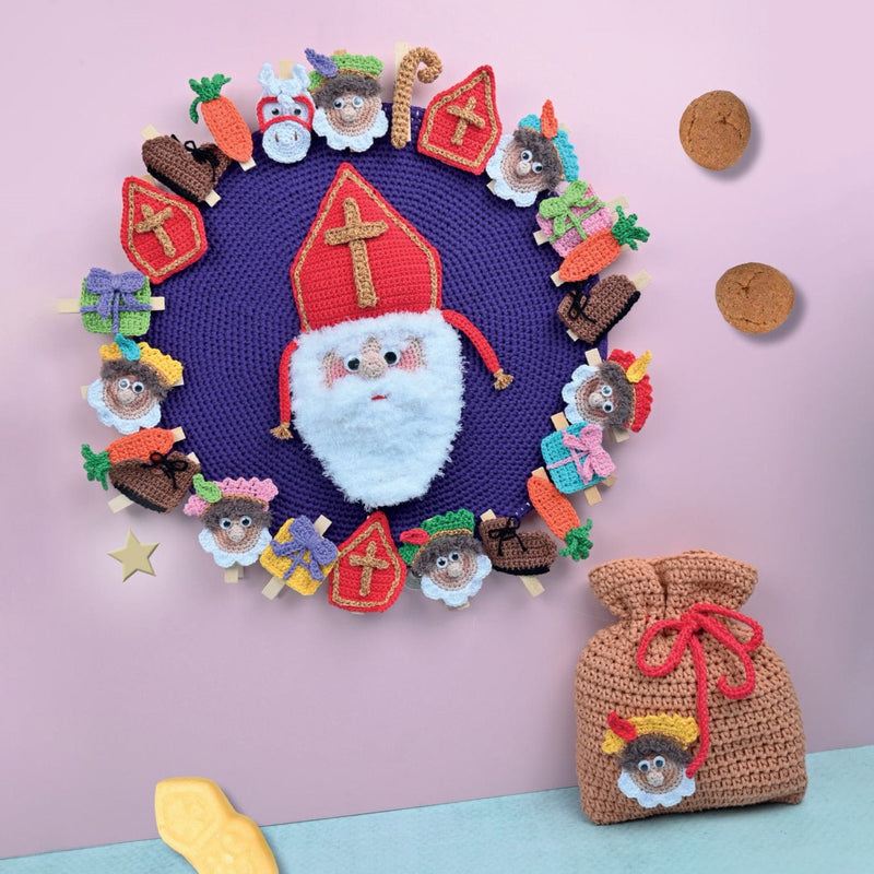 CuteDutch Downloadpatroon Haakpatroon Aftelkalender Sinterklaas (download)
