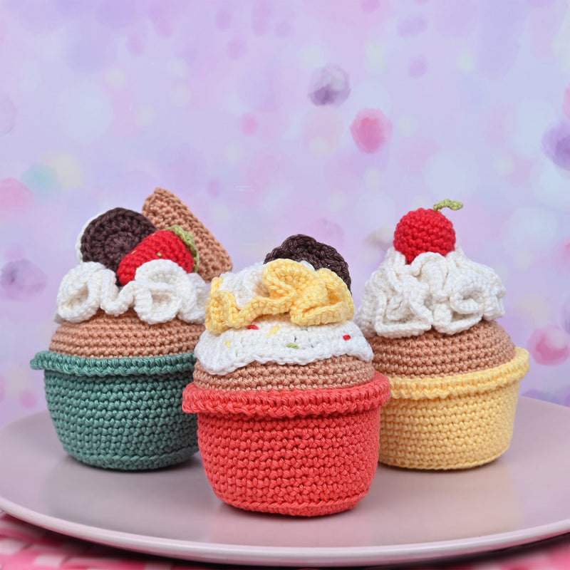 CuteDutch Downloadpatroon Haakpatroon Cupcakes (download)
