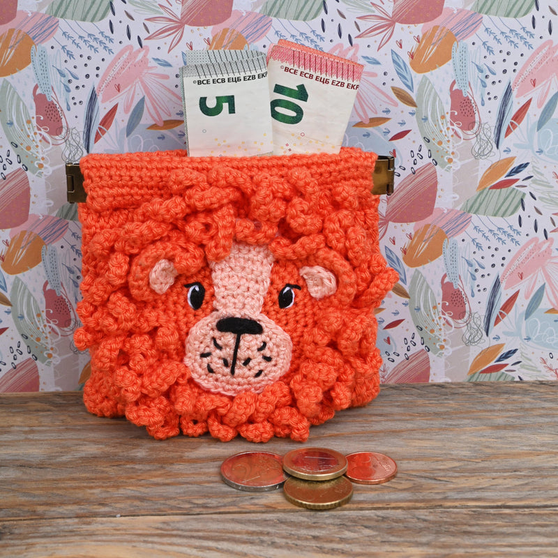 CuteDutch Garenpakketten Garenpakket: Kinderportemonnee Koningsdag Leeuw