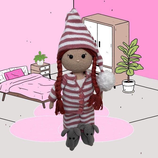 CuteDutch Garenpakketten Garenpakket: Kledingset Pyjama meisje - jij & ik