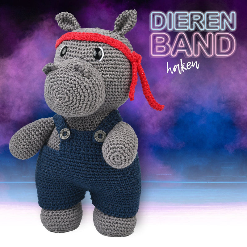 CuteDutch Garenpakketten Garenpakket: Muzikant Nijlpaard Nolan