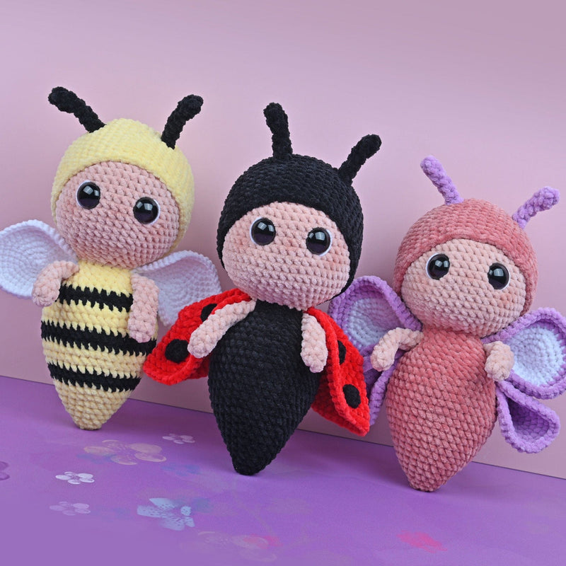 CuteDutch Garenpakketten Garenpakket: Velvet Insecten