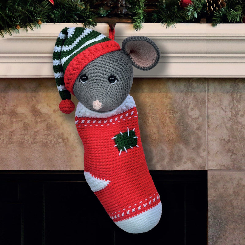 CuteDutch Garenpakketten Haakpakket: Kerstsok Muis