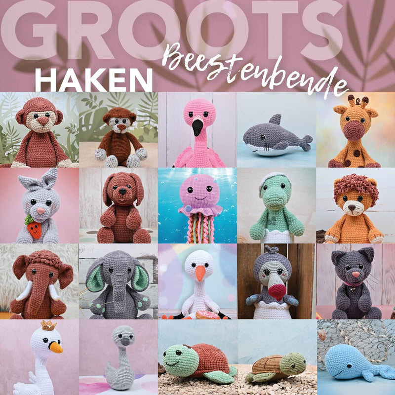 CuteDutch Garenpakketten Superpakket: Groots haken 3 - Beestenbende