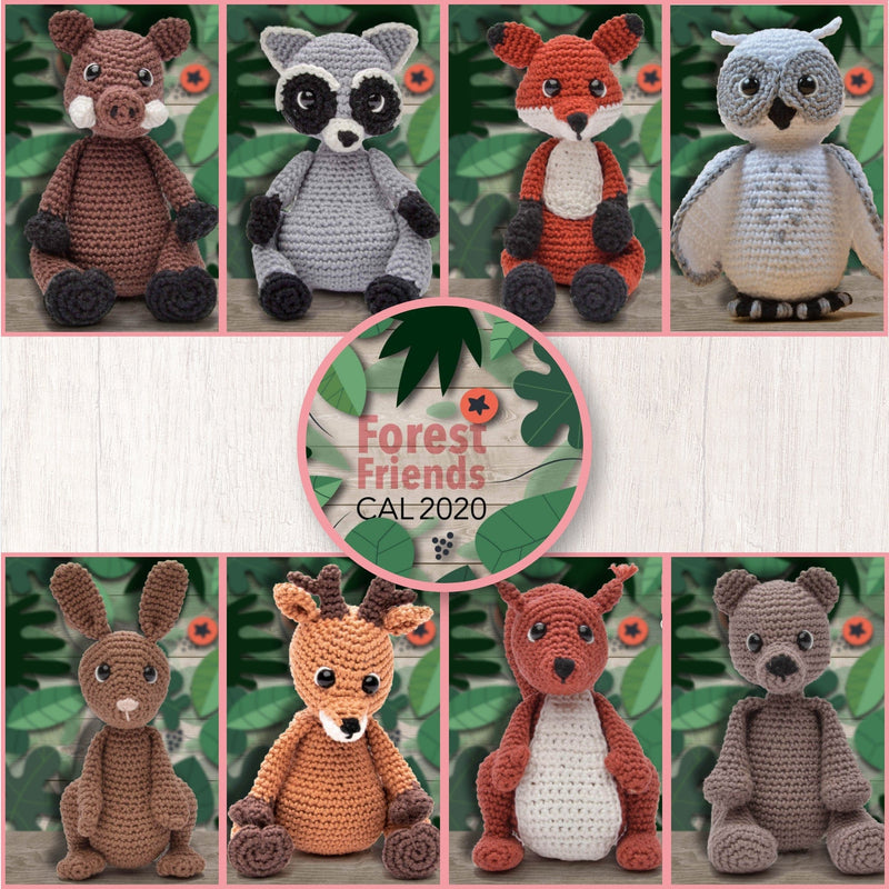 CuteDutch Haakpakketten CuteDutch Amigurumi CAL2020 Forest Friends