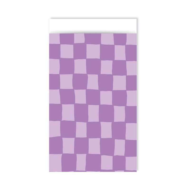 CuteDutch Stationary Cadeauzakje - Handdraw grid Purple (per stuk)