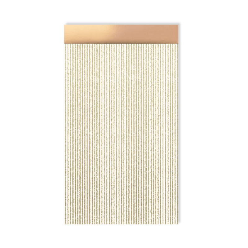 CuteDutch Stationary Cadeauzakjes - Fine Lines White/Gold (10 stuks)