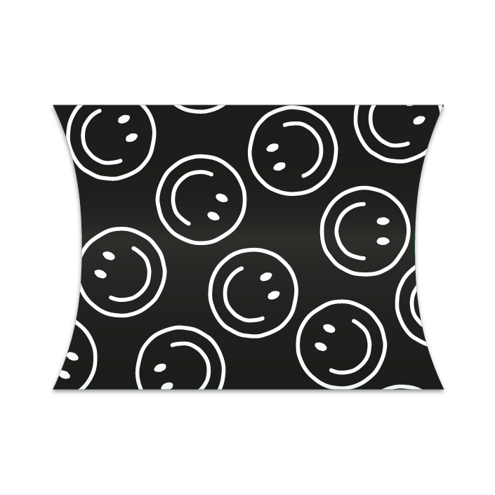 CuteDutch Stationary Gondeldoosje - Smiley (Zwart/Wit)