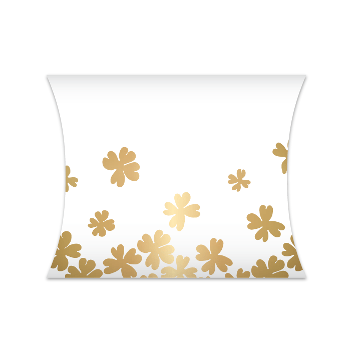 CuteDutch Stationary Gondeldoosjes - Bloemen voor jou wit/goud (5 stuks)