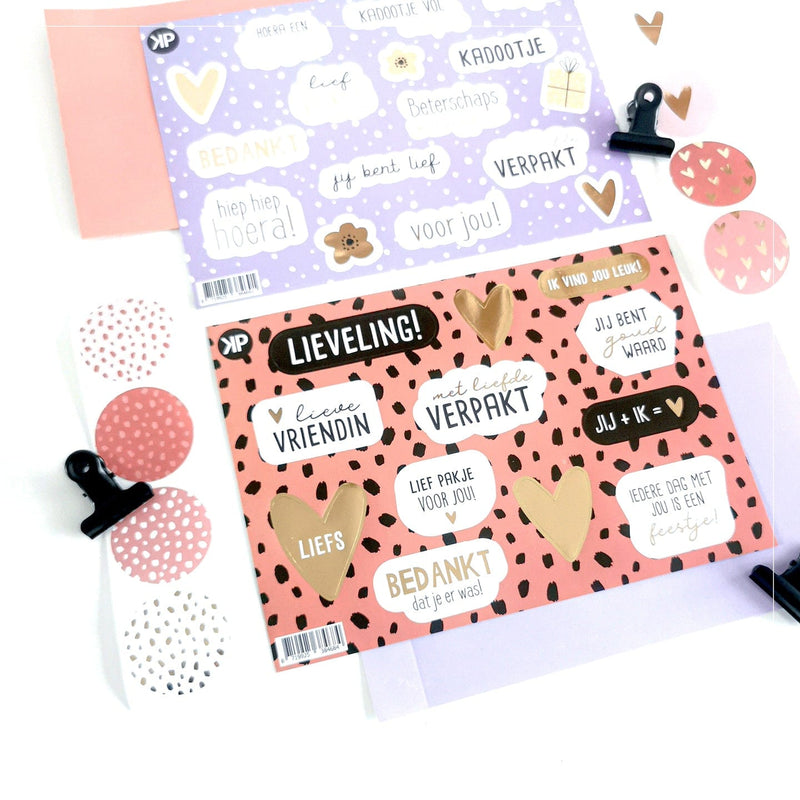 CuteDutch Stationary Stickervel - Lievelings