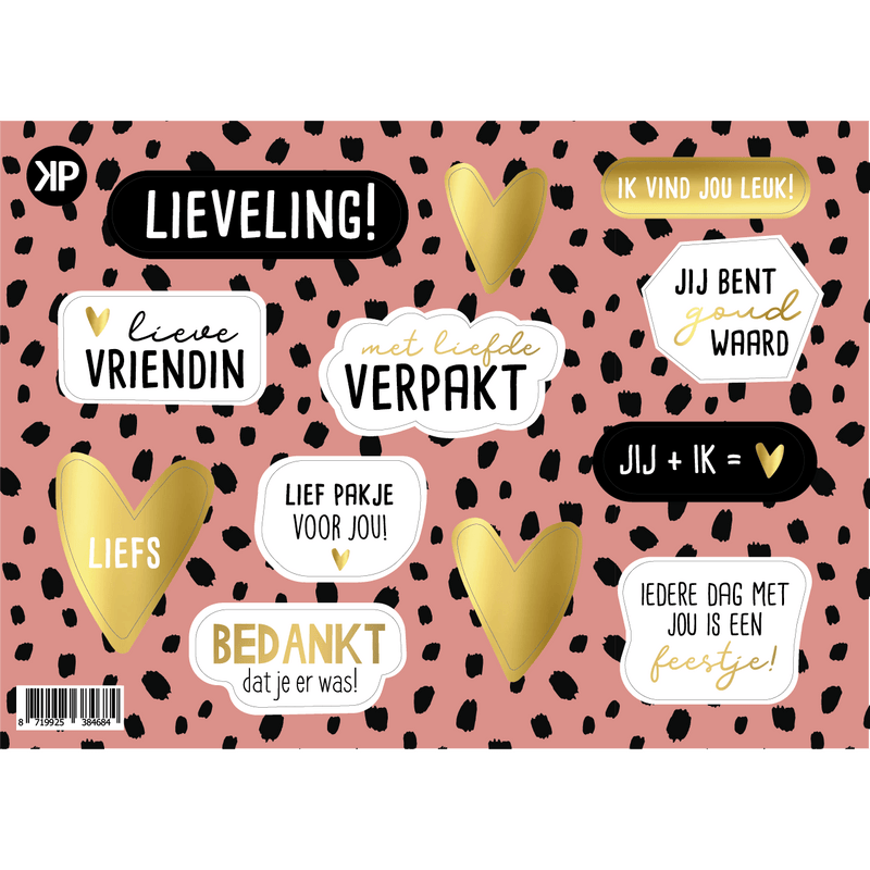 CuteDutch Stationary Stickervel - Lievelings