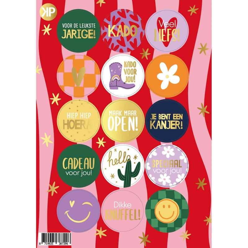 CuteDutch Stationary Stickervel - Retro