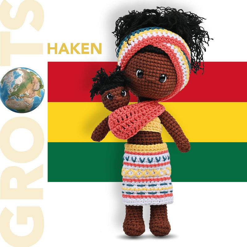 CuteDutch Uitgeverij Boeken Garenpakket: Imani en Yaro uit Ghana