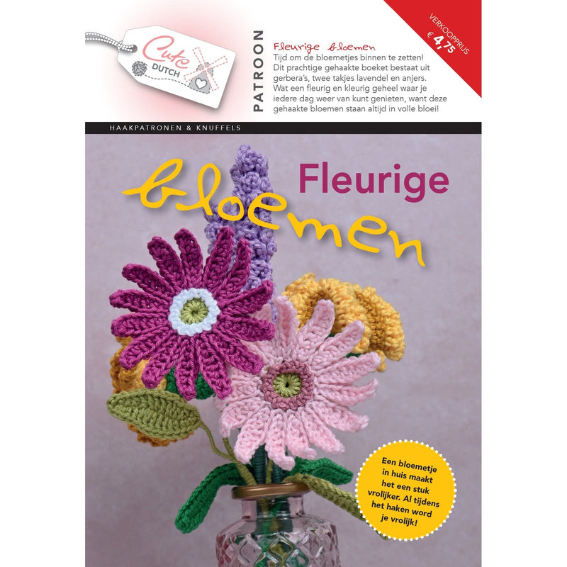 CuteDutch Uitgeverij Patroonboeken CuteDutch - Patroonboekje Fleurige bloemen