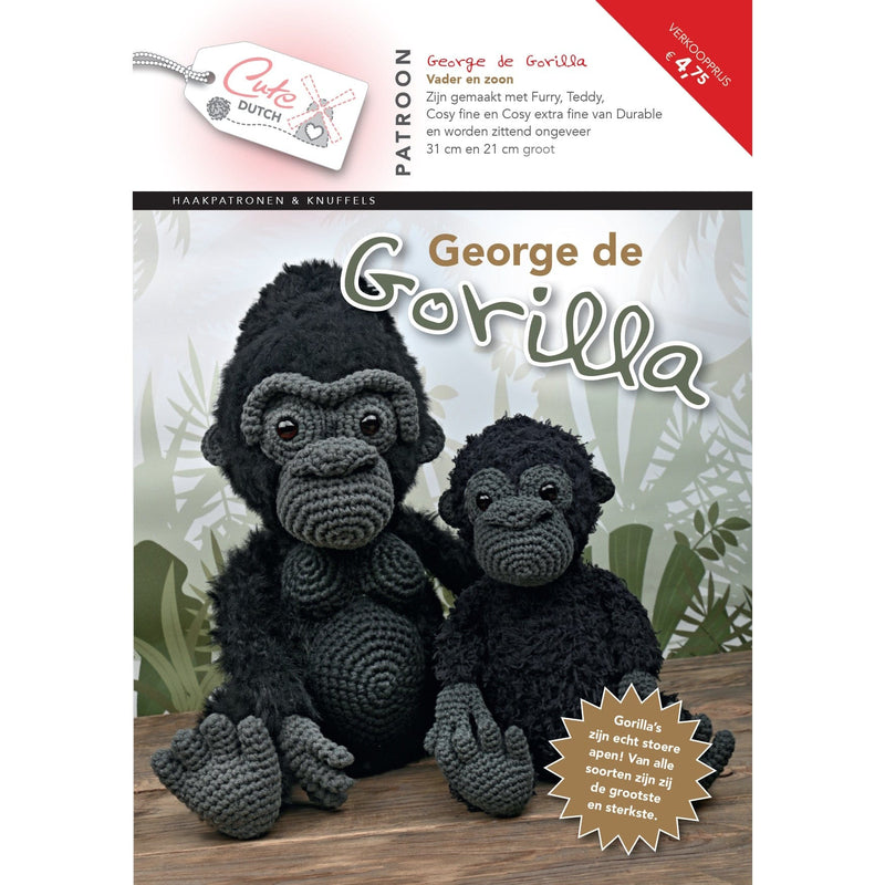 CuteDutch Uitgeverij Patroonboeken CuteDutch - Patroonboekje George de Gorilla