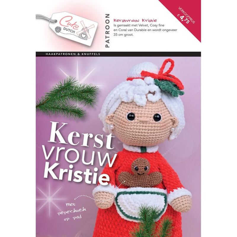 CuteDutch Uitgeverij Patroonboeken CuteDutch - Patroonboekje Kerstsok Muis