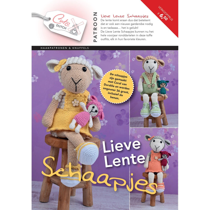 CuteDutch Uitgeverij Patroonboeken CuteDutch - Patroonboekje Lieve Lente Schaapjes