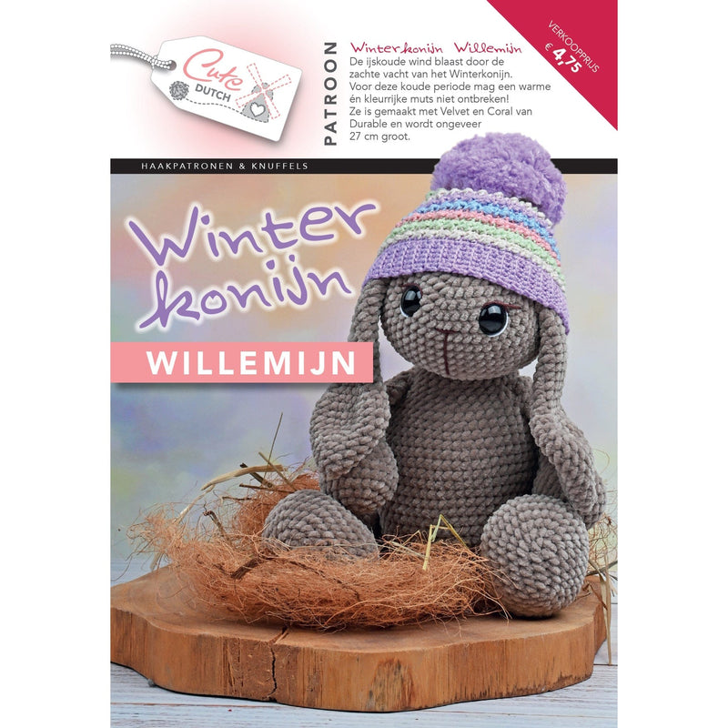 CuteDutch Uitgeverij Patroonboeken CuteDutch - Patroonboekje Winterkonijn Willemijn