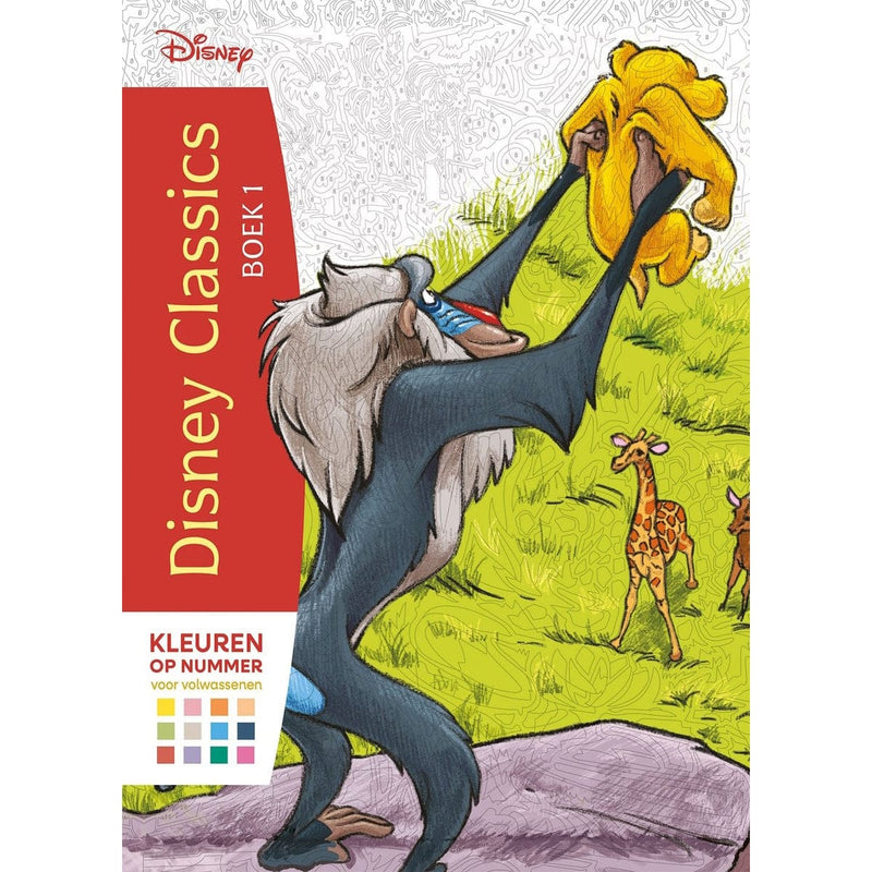 Deltas Boeken Disney Classics boek 1 - Kleuren op nummer voor volwassenen