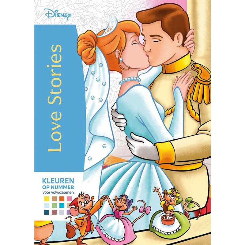 Deltas Boeken Disney Love stories - Kleuren op nummer voor volwassenen