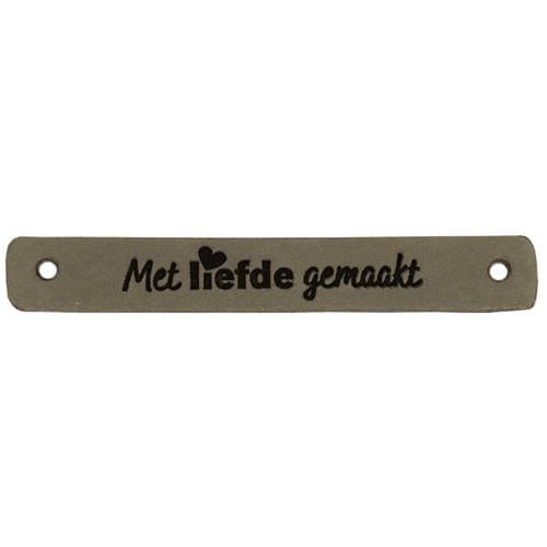 Durable Labels 001 Durable - Leren label Met Liefde Gemaakt (2 stuks)