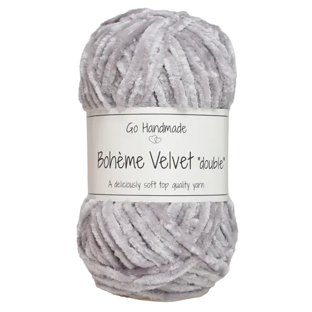 Go Handmade Wol & Garens Go Handmade Bohème Velvet Double 17624 Grey