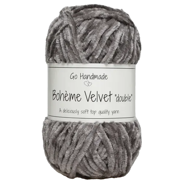 Go Handmade Wol & Garens Go Handmade Bohème Velvet Double 17625 Dark Grey