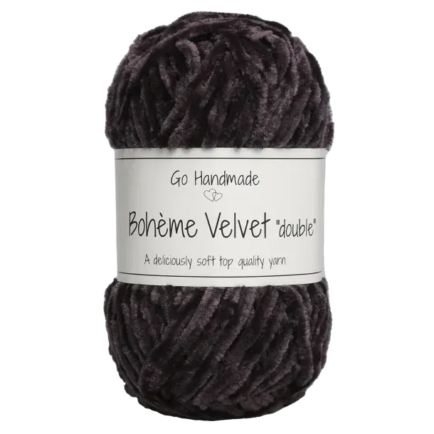 Go Handmade Wol & Garens Go Handmade Bohème Velvet Double 17627 Black