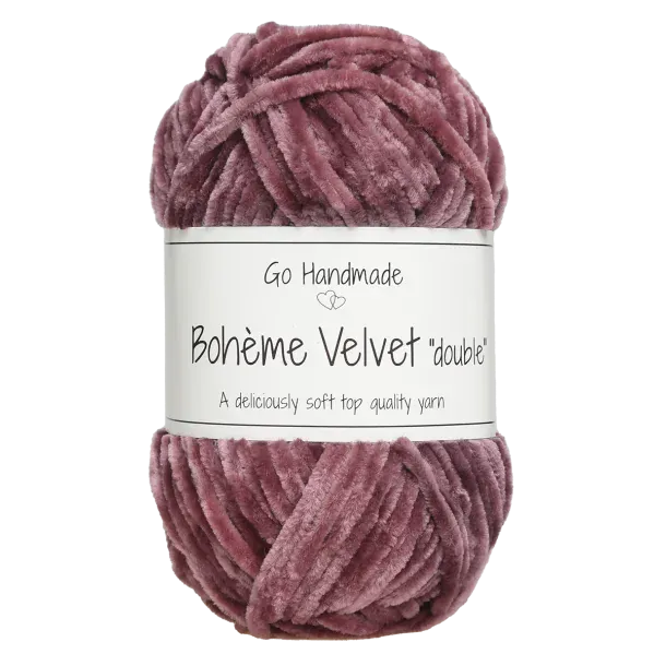 Go Handmade Wol & Garens Go Handmade Bohème Velvet Double 17637 Dark Lavender