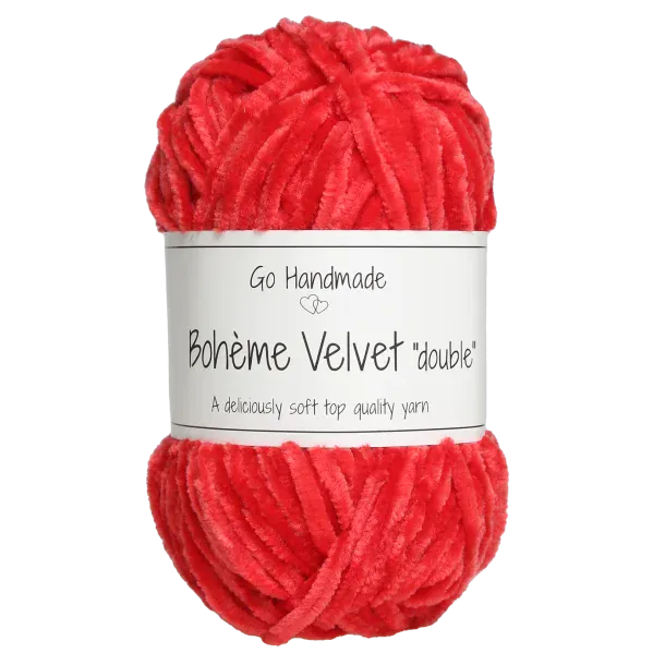 Go Handmade Wol & Garens Go Handmade Bohème Velvet Double 17639 Warm Red