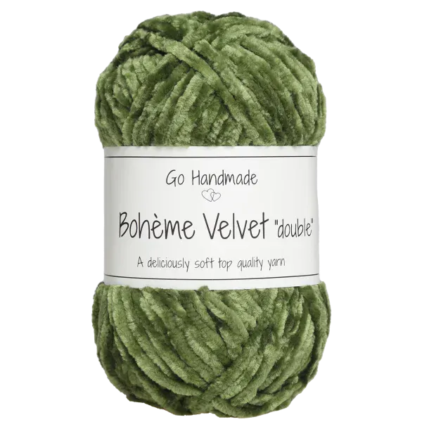 Go Handmade Wol & Garens Go Handmade Bohème Velvet Double 17671 Lime