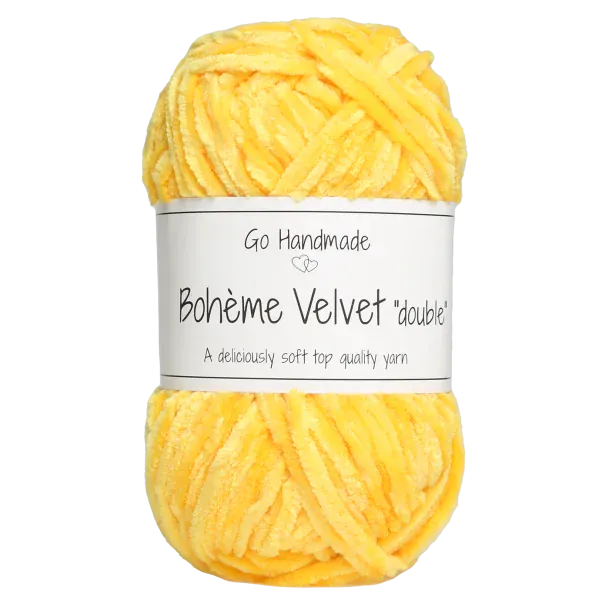 Go Handmade Wol & Garens Go Handmade Bohème Velvet Double 17673 Giraffe Yellow