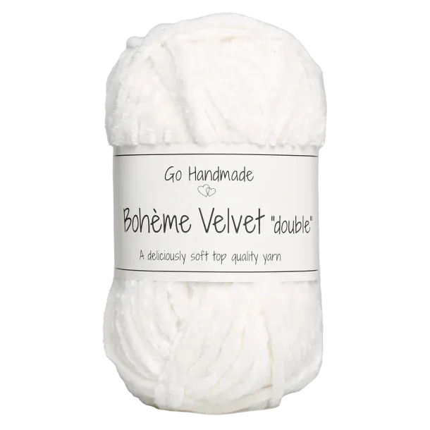 Go Handmade Wol & Garens Go Handmade Bohème Velvet Double 17674 Snow White