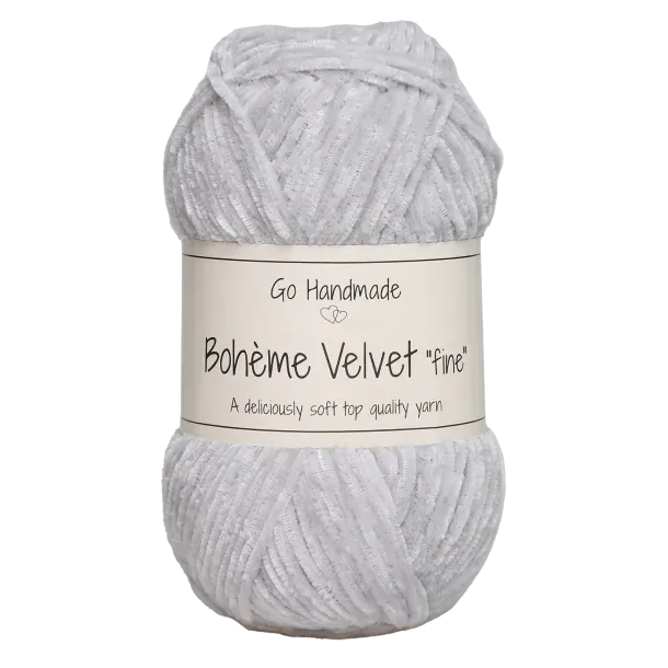Go Handmade Wol & Garens Go Handmade Bohème Velvet Fine 17601 Light Grey
