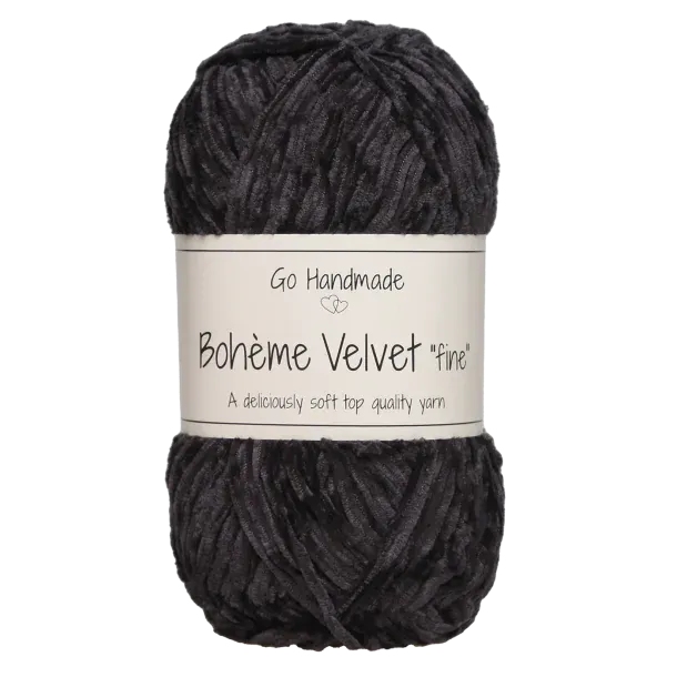 Go Handmade Wol & Garens Go Handmade Bohème Velvet Fine 17607 Black