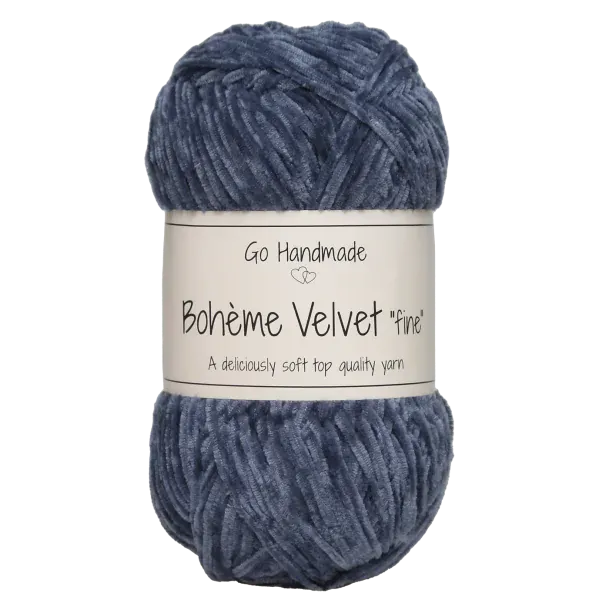 Go Handmade Wol & Garens Go Handmade Bohème Velvet Fine 17612 Blue