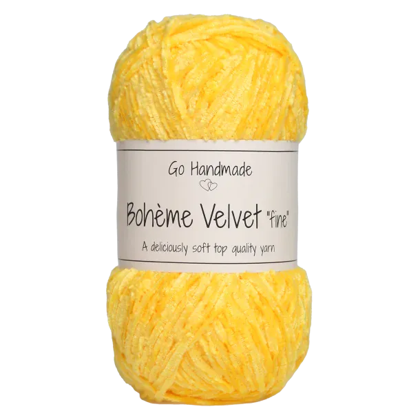 Go Handmade Wol & Garens Go Handmade Bohème Velvet Fine 17615 Giraffe Yellow