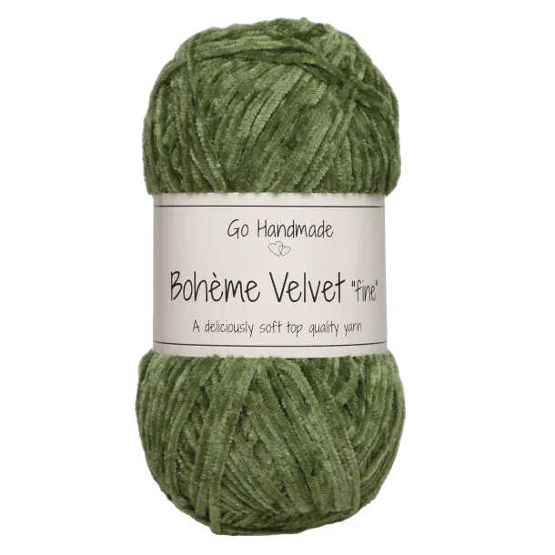 Go Handmade Wol & Garens Go Handmade Bohème Velvet Fine 17617 Lime